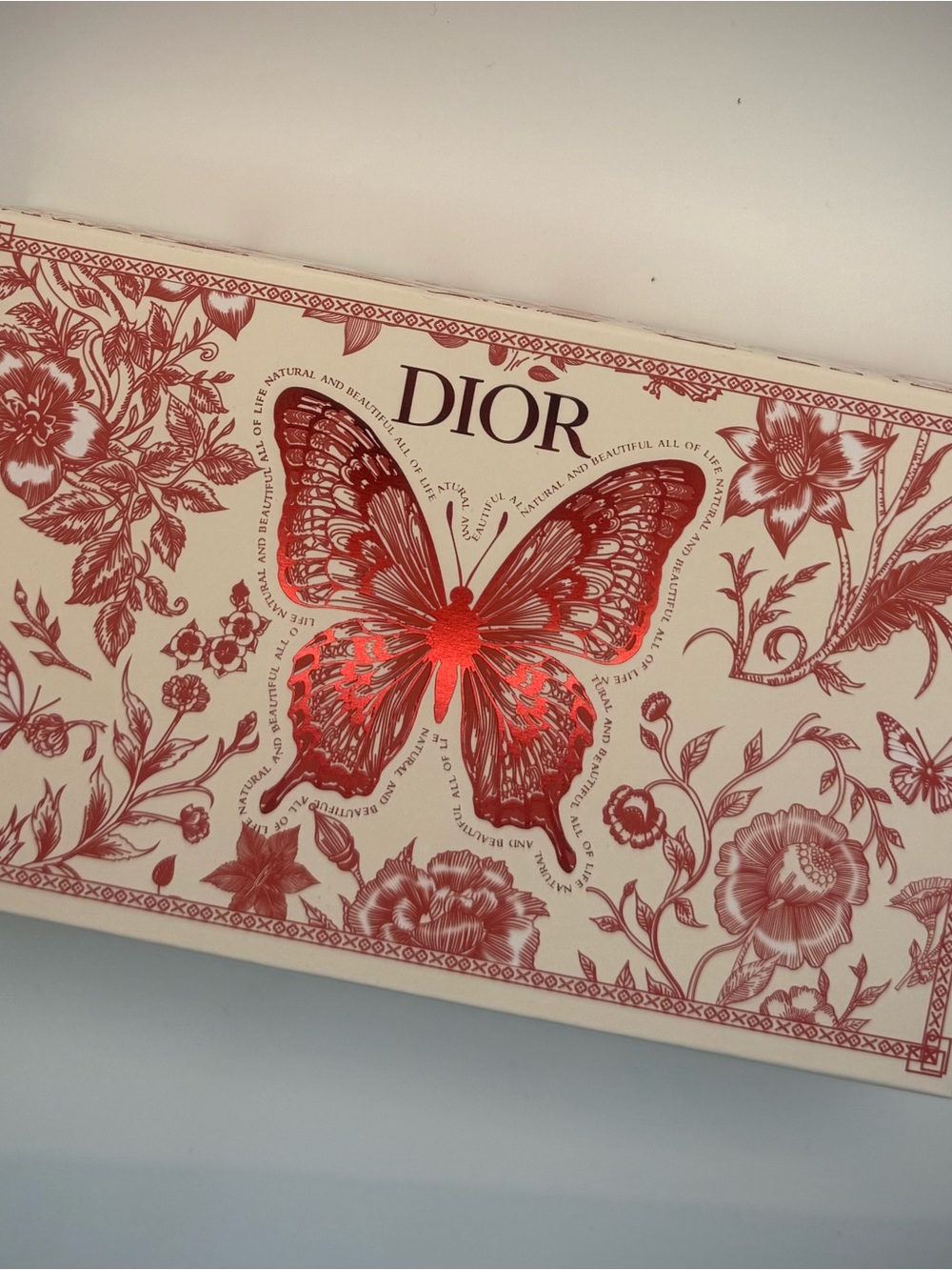 Dior LIMITED EDITION Gift Bag&Box: Butterfly and floral "Toile de Jouy" Pattern - Picture 5 of 8